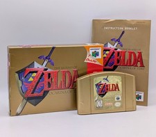 Legend Of Zelda Ocarina Of Time cartucho dourado N64 com caixa manual Nintendo 64, usado comprar usado  Enviando para Brazil