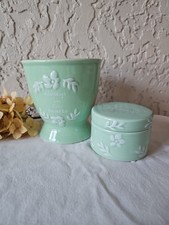 Conjunto de frasco de tesouro e plantador verde "Always In Our Hearts" 1-800 flores comprar usado  Enviando para Brazil