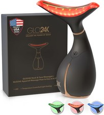 Dispositivo de belleza de luz roja GLO24K para masajeador de cara y cuello - LED de triple acción segunda mano  Embacar hacia Mexico