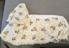 Conjunto de berço Winnie the Pooh vintage com babado de poeira, capuz de berço + comprar usado  Enviando para Brazil