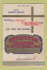 Matchbook cover covington for sale  USA