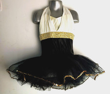Usado, Fantasia de Balé Tutu Infantil 10 Ouro Preto Marfim Halter Cortina Chamada Nova sem etiquetas comprar usado  Enviando para Brazil