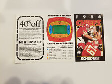 Calendário de bolso de futebol americano NFL Kansas City Chiefs 1986 - foto de uma hora comprar usado Calendário de bolso de futebol americano NFL Kansas City Chiefs 1986 - foto de uma hora comprar usado  Enviando para Brazil