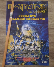 POSTER: IRON MAIDEN Live After Death DVD Promo Instore 2016 (760x505mm) Estado perfeito, usado comprar usado  Enviando para Brazil