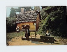 Postcard thatched cottage for sale  Almond