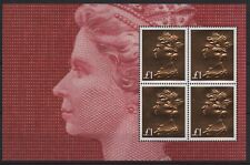 GB £1 Machin painel livreto dourado em relevo (4) desmontado perfeito estado comprar usado  Enviando para Brazil