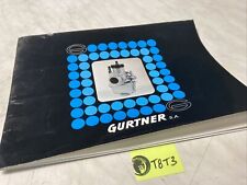 Gurtner catalogue carburateur d'occasion  Decize