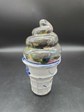 Sorvete de cerâmica cone prato feito à mão por Emily Soft Serve sorvete decorativo comprar usado  Enviando para Brazil
