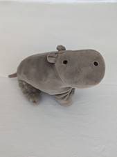 RARO Jellycat Mellow Mallow Pelúcia Hipopótamo Bicho de Pelúcia Cinza Pequeno 8", usado comprar usado  Enviando para Brazil