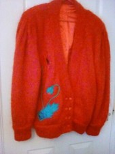 Vintage red mohair for sale  ACCRINGTON