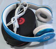 Beats by Dre Solo HD com fio azul/branco testado funcionando!, usado comprar usado  Enviando para Brazil