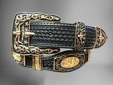 Usado, Cinto Concho Estilo Ocidental Masculino Cinto Vaquero Concho Cinto Oracion Vaquera comprar usado  Enviando para Brazil