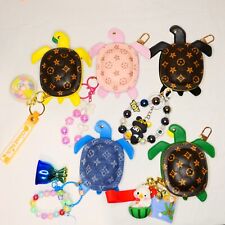 Usado, Mini bolsa de couro LULU-Turtle bolsa de batom chave família chaveiro pingente acessório comprar usado  Enviando para Brazil