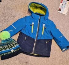 Winterjacke pudelmütze blau gebraucht kaufen  Werneuchen