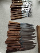 Steakbesteck teilig holzgriff gebraucht kaufen  Herborn