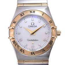 com papel OMEGA Constellation 1272.75 12P diamante SS/K18 quartzo feminino M#143051 comprar usado  Enviando para Brazil