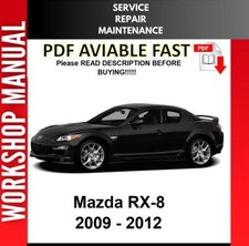 MAZDA RX-8 RX8 2009 2010 2011 2012 MANUAL DE OFICINA DE REPARO DE SERVIÇO comprar usado  Enviando para Brazil