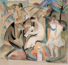 Pintura a óleo abstrata pessoas figuras retrato concerto-no-jardim-Alice-Bailly comprar usado Pintura a óleo abstrata pessoas figuras retrato concerto-no-jardim-Alice-Bailly comprar usado  Enviando para Brazil