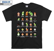 Camiseta unissex masculina engraçada guia lista de personagens Super Mario 9528 comprar usado  Enviando para Brazil