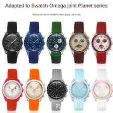 Pulseira de relógio de silicone borracha premium Swatch Planet marca conjunta 20 22 mm para Omega, usado comprar usado  Enviando para Brazil