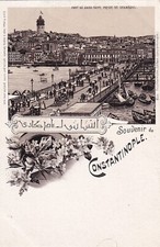 Souvenir de Constantinople Istanbul AK 1900 Brücke Kara Türkei Türkiye 2506097 comprar usado  Enviando para Brazil