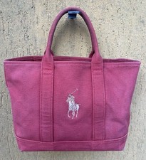 Borsa Donna Tote Bag Tessuto Rosso Ralph Lauren comprar usado  Enviando para Brazil