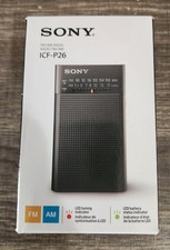 Rádio AM/FM de bolso portátil Sony ICF-P26 analógico descontinuado com alto-falante embutido, usado comprar usado Rádio AM/FM de bolso portátil Sony ICF-P26 analógico descontinuado com alto-falante embutido, usado comprar usado  Enviando para Brazil