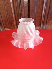 Tulipe verre dépoli d'occasion  Étain