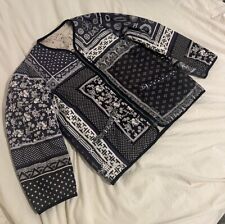 Jaqueta Visvim Indigo Camping Trailer TIC Forro de Íris Bandana Tamanho 3 comprar usado  Enviando para Brazil