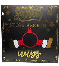Santa stops chalkboard for sale  Wheeling