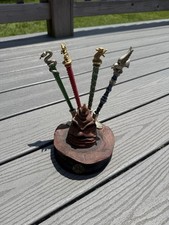 Chapéu Seletor Harry Potter Casa Caneta Varinha Suporte de Exibição Mesa Nobre comprar usado  Enviando para Brazil