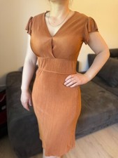 Elegantes damenkleid zimtbraun gebraucht kaufen  Duisburg