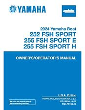 Yamaha OWNER’S/OPERATOR’S MANUAL Book Guide 2024 Yamaha Boat 252 FSH SPORT comprar usado  Enviando para Brazil