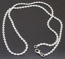 Hermoso collar de cadena adorable de plata de ley 925 hecho a mano joyería S-20-22" segunda mano  Embacar hacia Mexico