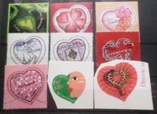 Lot timbres coeurs d'occasion  Nice-