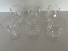 Set six crystal for sale  GILLINGHAM