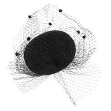 Fascinator hat black d'occasion  Expédié en Belgium