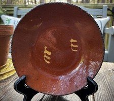 Antique redware plate for sale  Sumner