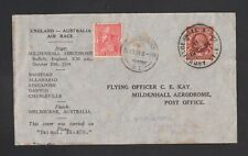 1934 Flight Cover England Australia Air Race Via NZ Transportado ZK ACO TAINUI CE Kay comprar usado  Enviando para Brazil