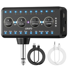 LEKATO Amplificador de Fone de Ouvido de Guitarra Amplificador de Fone de Ouvido de Guitarra com Multi Efeito Carregamento IR, usado comprar usado  Enviando para Brazil