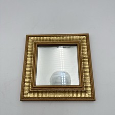Vintage Square Mirror Gold Frame 5 x 5 comprar usado  Enviando para Brazil