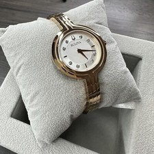 NOVO✅CLOSEOUT✅Bulova Rhapsody Diamond Rose Gold-Tone 30mm relógio feminino 97P145 $495 comprar usado  Enviando para Brazil
