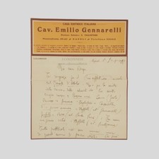 Autografo carlo flaviis usato  Napoli