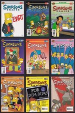 Quadrinhos Simpsons #20-28 (Bongo 1996). Capas Michael Jackson/Spirit of 76/Dummies, usado comprar usado  Enviando para Brazil