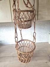 Vintage wicker woven for sale  YEOVIL