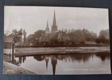 Postcard lichfield cathedral for sale  POTTERS BAR