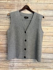 Colete suéter pequeno marmelo mongol cashmere cinza pescador botão frontal  comprar usado  Enviando para Brazil