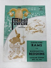 1945 Cleveland Rams vs. Washington Redskins fanfarra e programa de futebol comprar usado  Enviando para Brazil