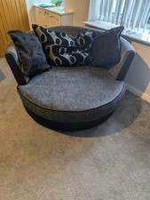 Dfs black grey for sale  SUTTON COLDFIELD