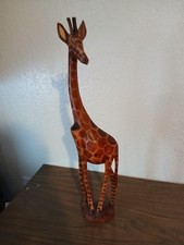 Wooden giraffe statue for sale  New Port Richey